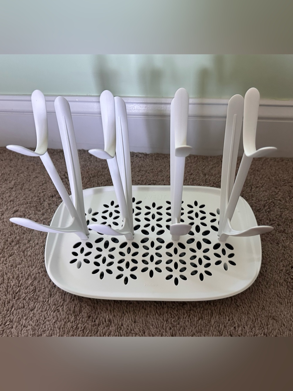 Avent Philips White Baby Bottle Drying Rack - Picture 2 of 3